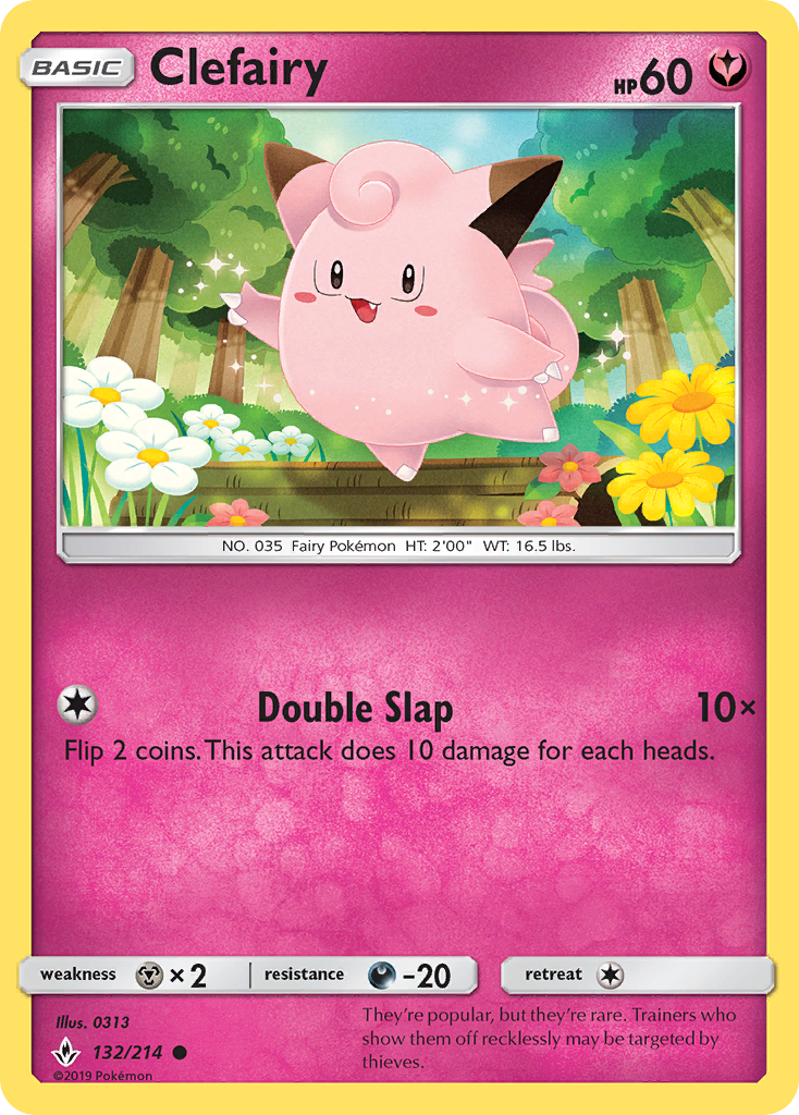 Unbroken Bonds Clefairy #132/214